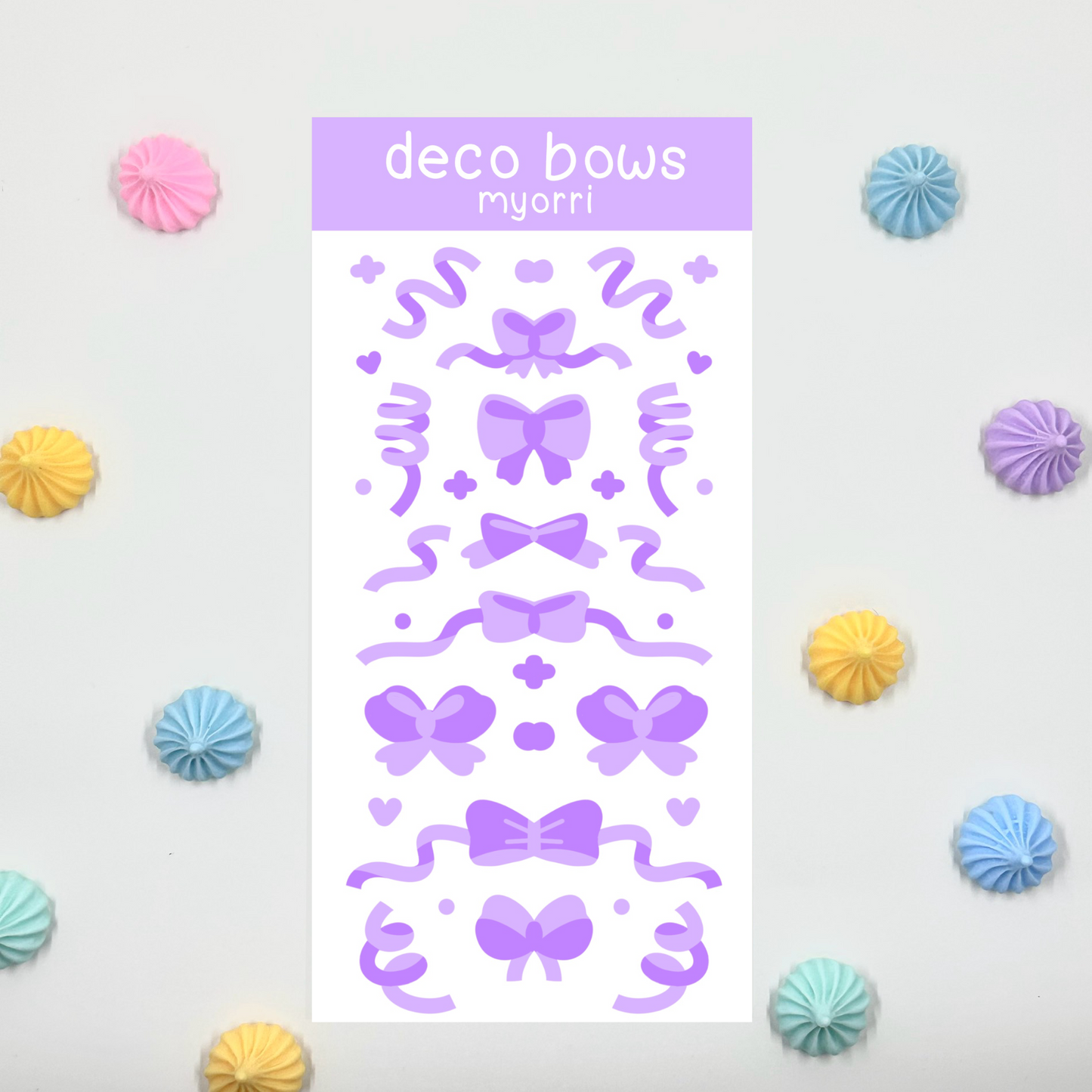 Deco Bows Sticker Sheet by myorri