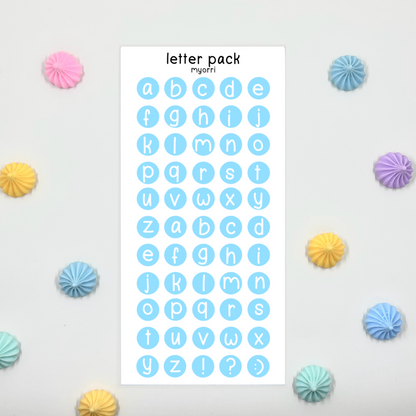Letter Pack Sticker Sheet by myorri