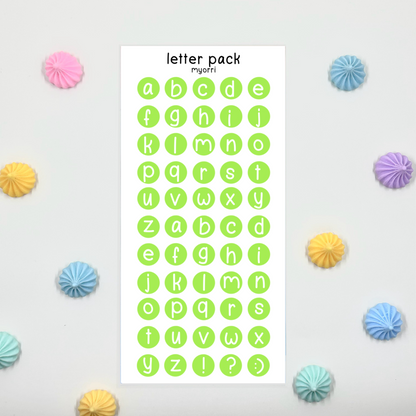 Letter Pack Sticker Sheet by myorri