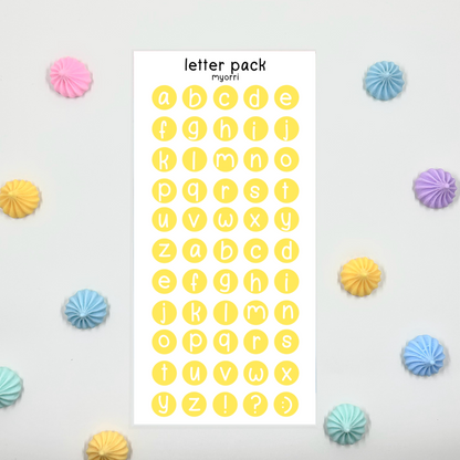 Letter Pack Sticker Sheet by myorri