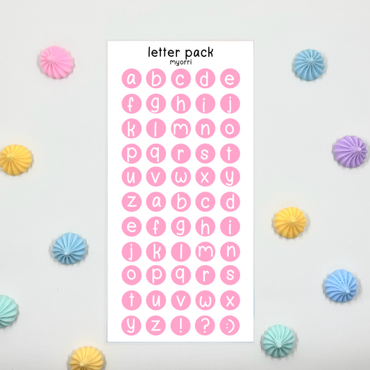 Letter Pack Sticker Sheet by myorri