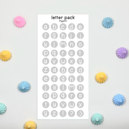 Letter Pack Sticker Sheet by myorri
