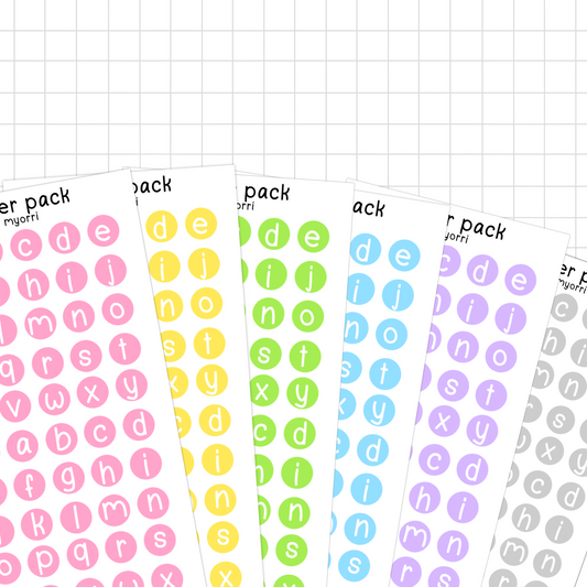 Letter Pack Sticker Sheet by myorri