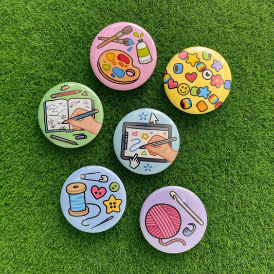 Arts & Crafts Hobby Badges by Kitz Wurld