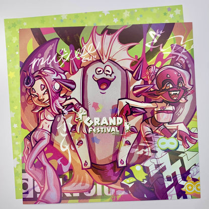 Splatoon Grand Fest Prints by Hololucent