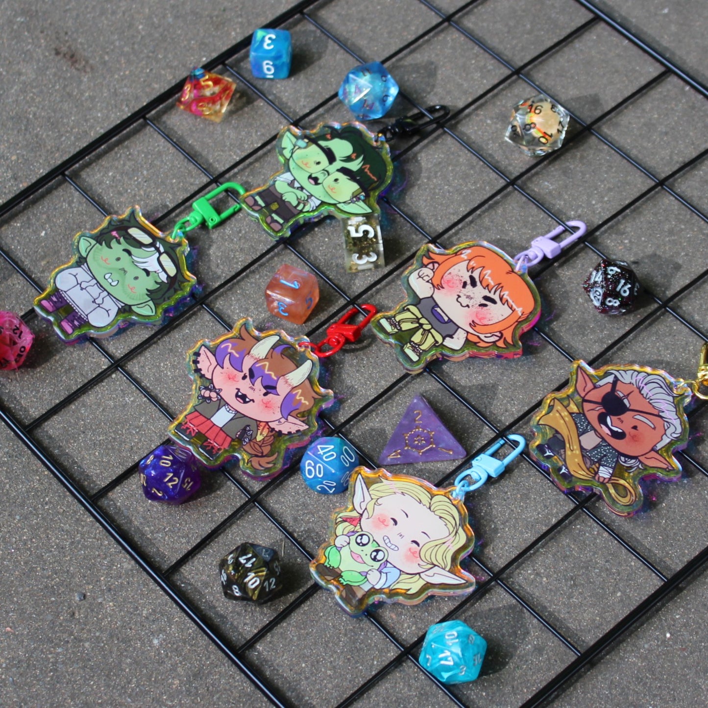 The Bad Kids! Fantasy High 2.5" Charms by Kaiioju