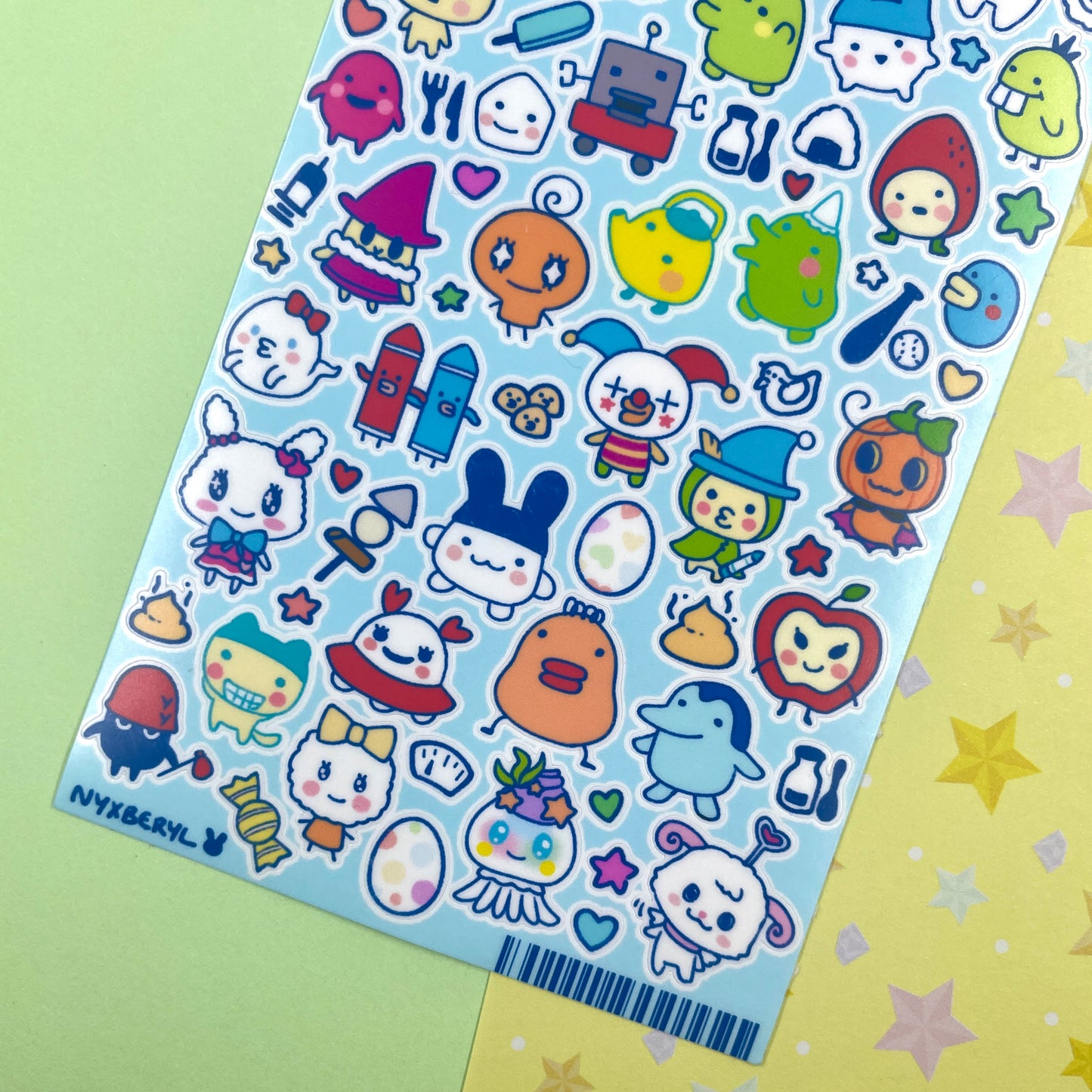 Tamagotchi sticker sheet by nyxberyl