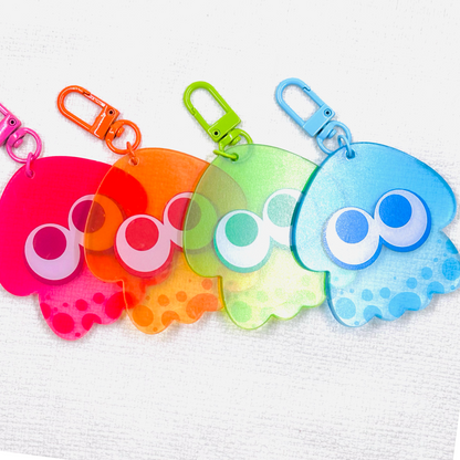 Splatoon Squid Acrylic Charm by myorri