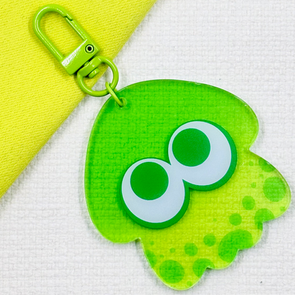 Splatoon Squid Acrylic Charm by myorri
