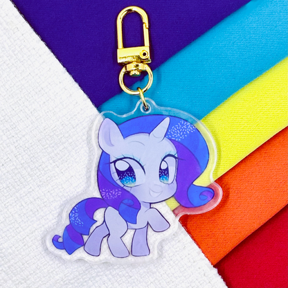 My Little Pony Acrylic Charm by myorri