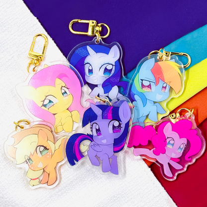My Little Pony Acrylic Charm by myorri