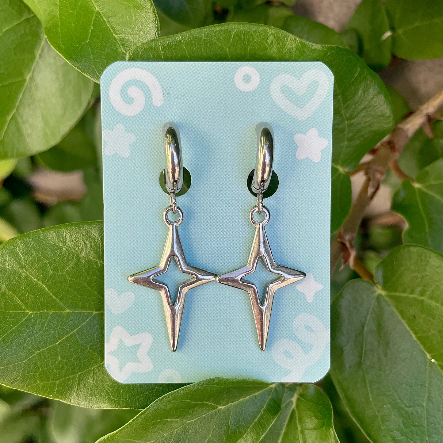 Sparkle Star Earrings by Kitz Wurld