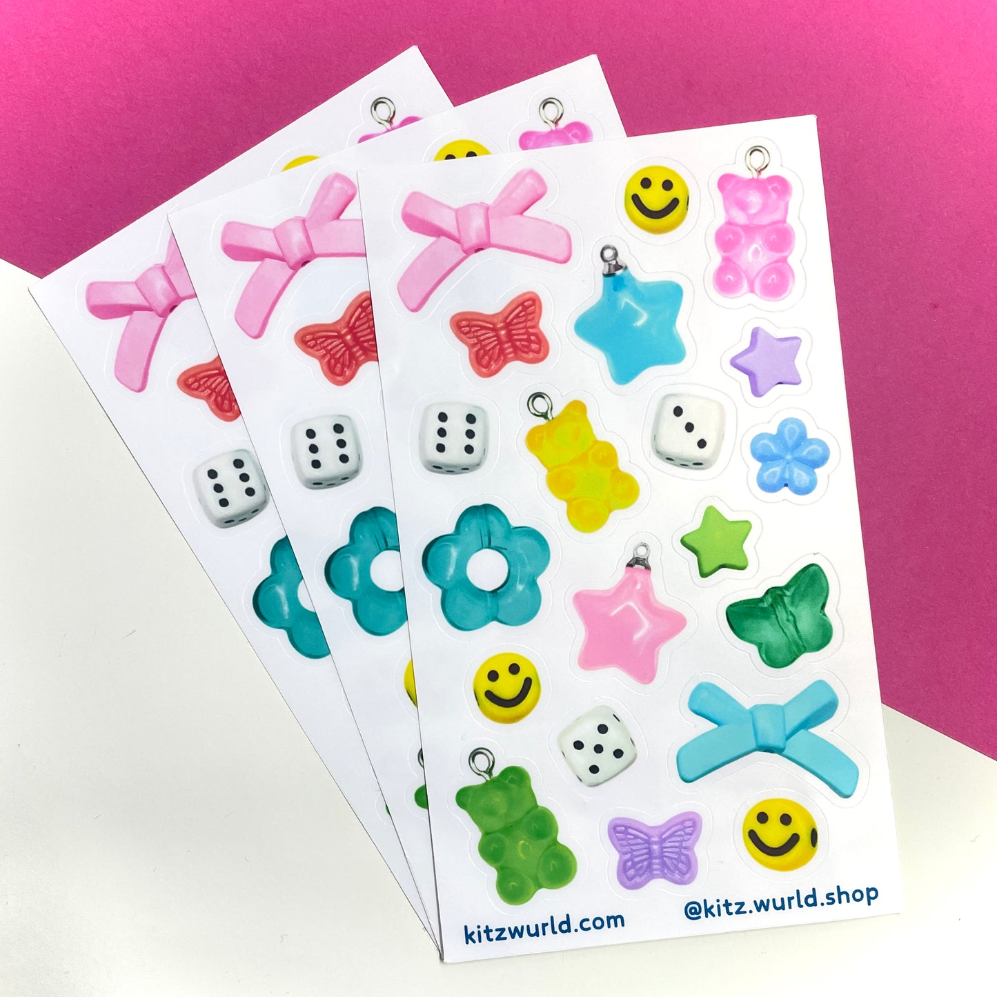 Beads & Charms Sticker Sheet by Kitz Wurld
