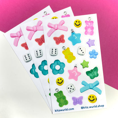 Beads & Charms Sticker Sheet by Kitz Wurld