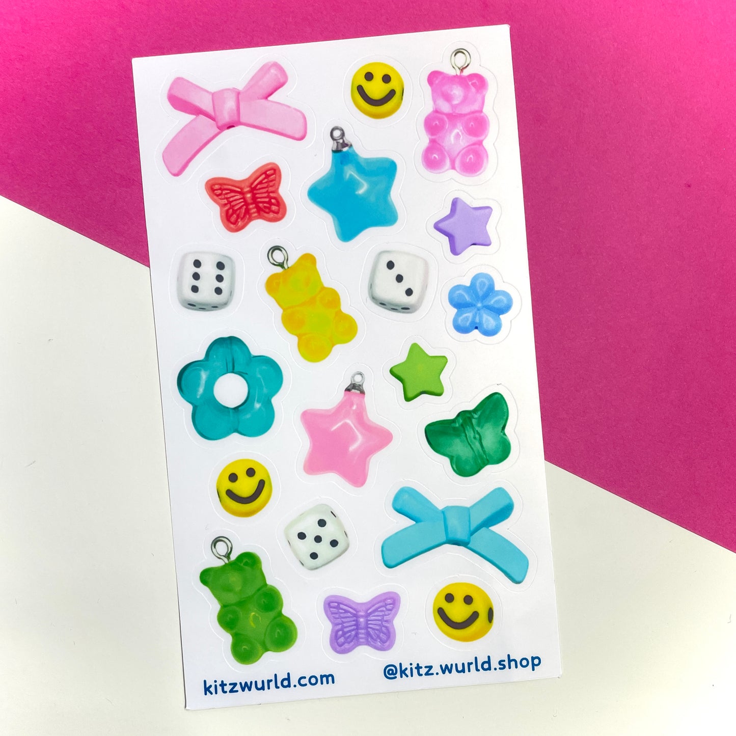 Beads & Charms Sticker Sheet by Kitz Wurld