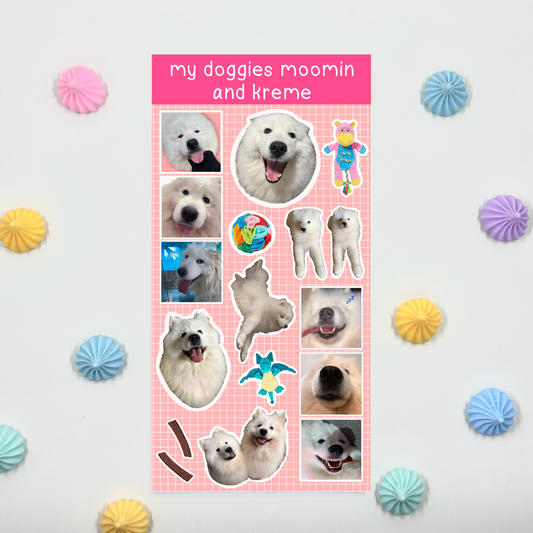 Moomin and Kreme Sticker Sheet by myorri