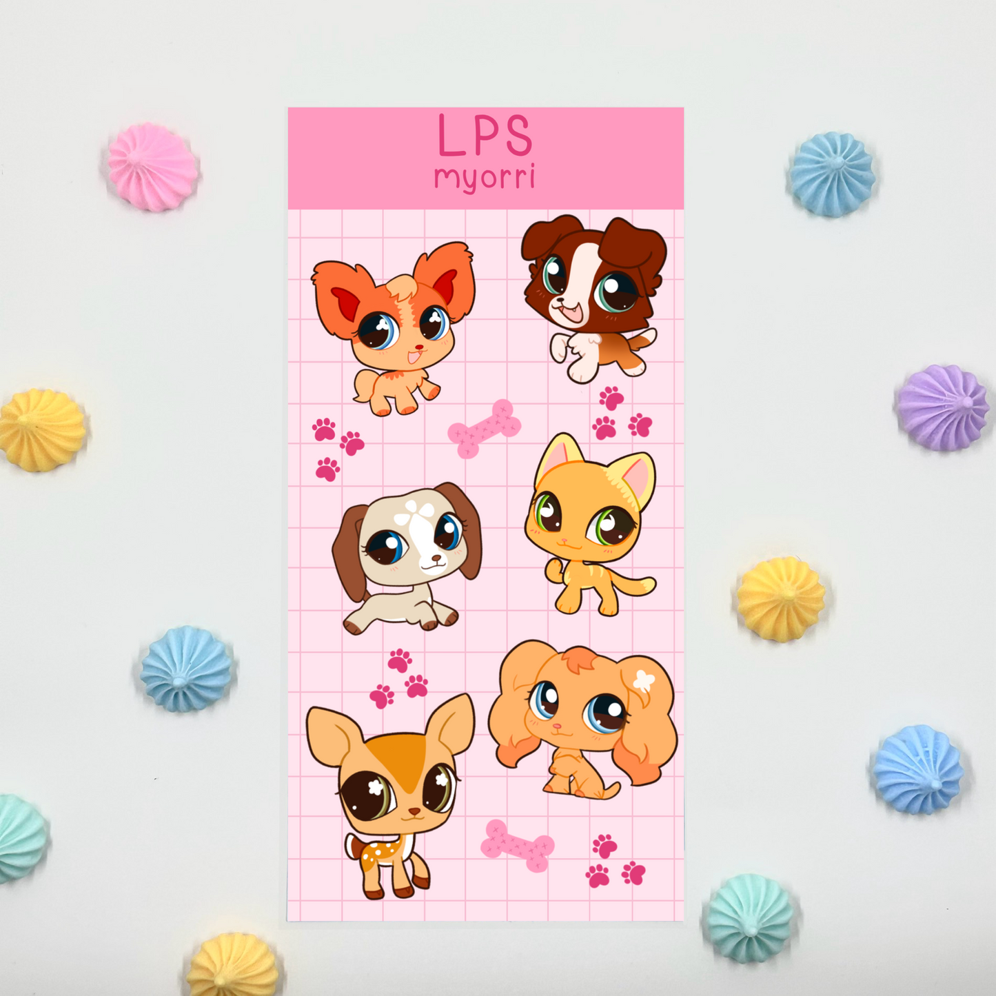 Littlest Pet Shop Sticker Sheet by myorri