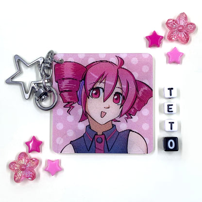 Kasane Teto UTAUloid Lenticular Charm by FallowFrog