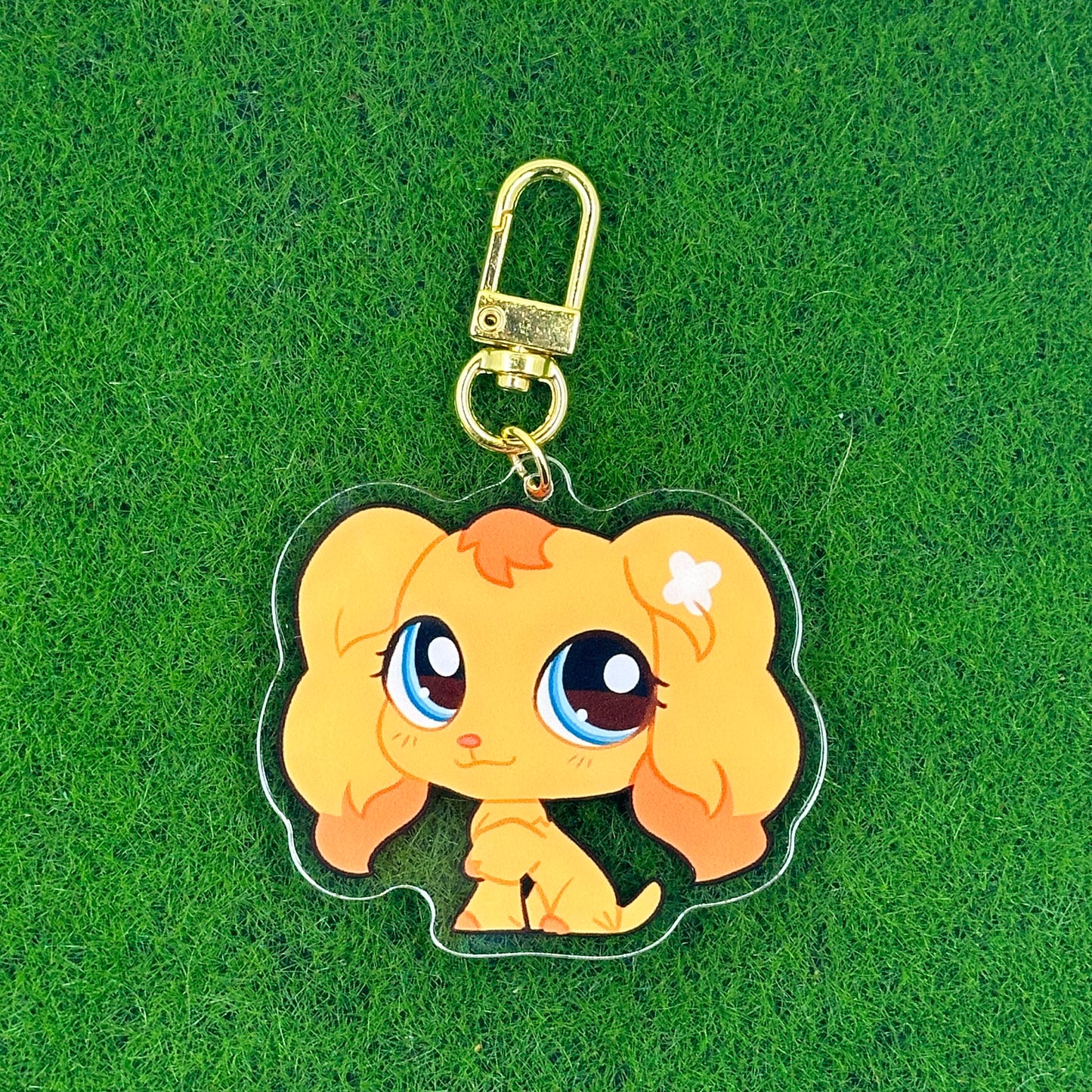 Littlest Pet Shop Cocker Spaniel Acrylic Charm by myorri