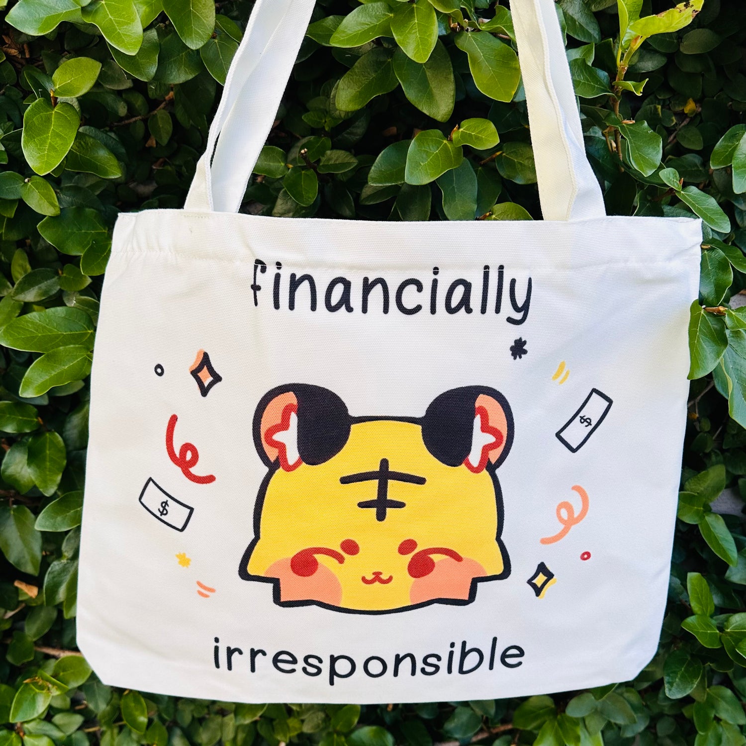 Financially Irresponsible Tote Bag by myorri