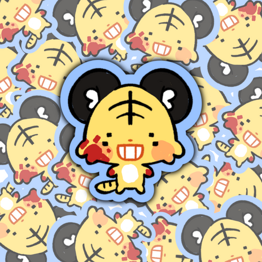 Taiga Mischief Matte Die Cut Sticker by myorri
