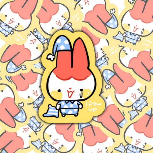 I Frew Up Matte Die Cut Sticker by myorri