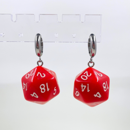 D20 Dice Earrings by Kitz Wurld