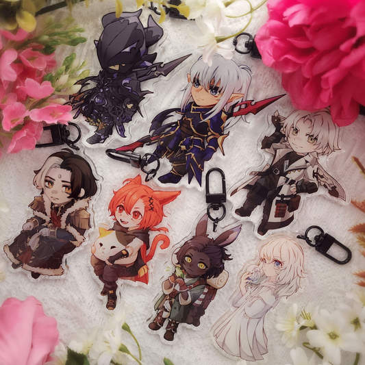 FFXIV Acrylic Charms by thlurp