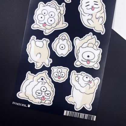 Shirokun | HNK sticker sheet by nyxberyl