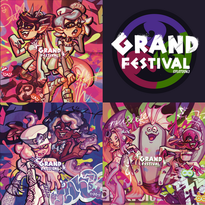 Splatoon Grand Fest Prints by Hololucent