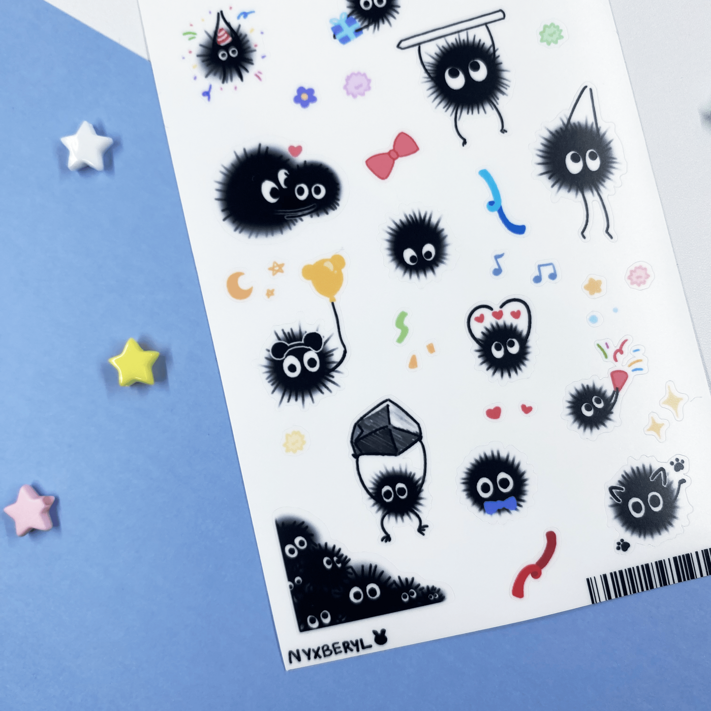 Susuwatari sticker sheet by nyxberyl
