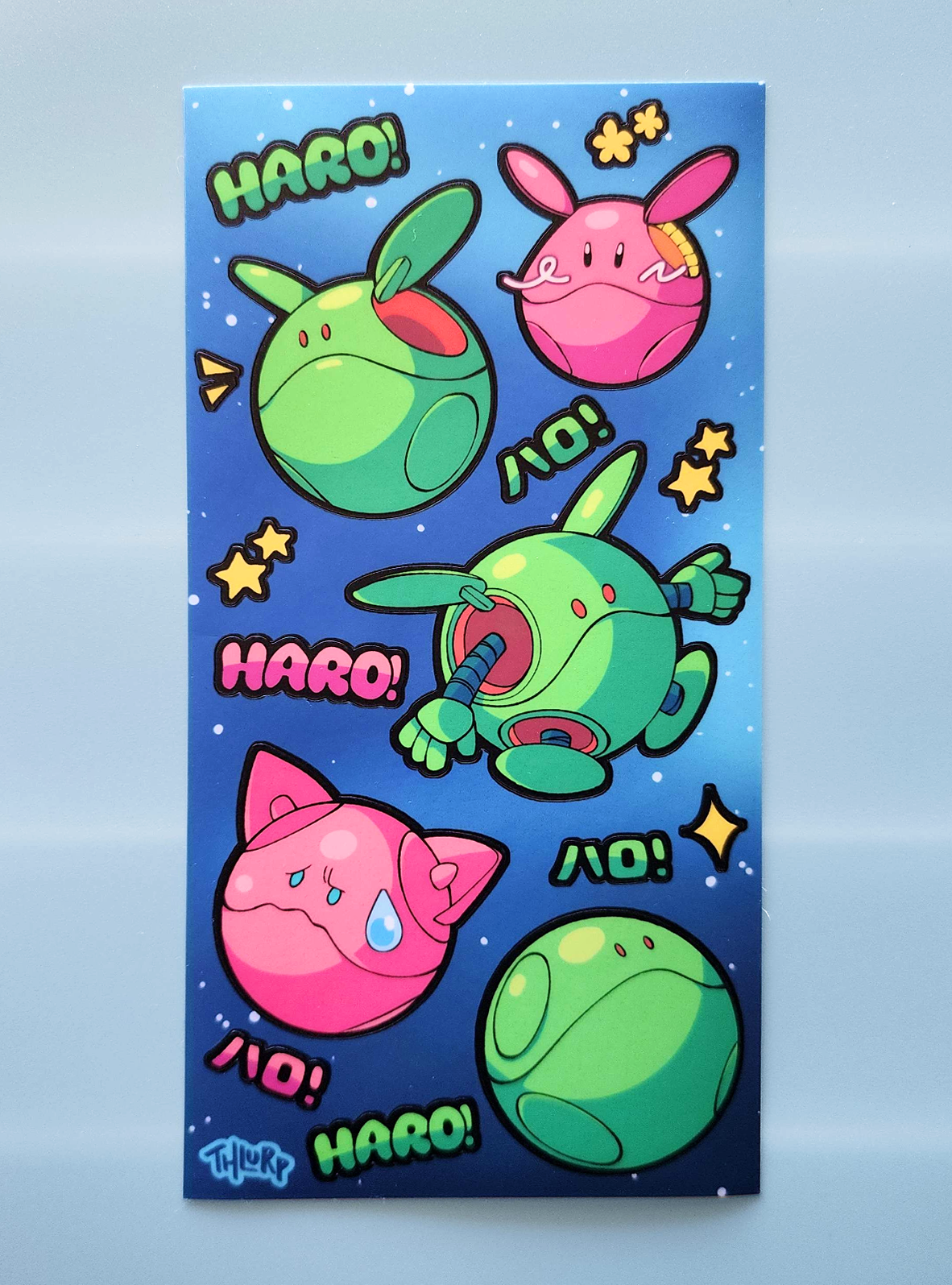 Gundam Haro Sticker Sheet by thlurp