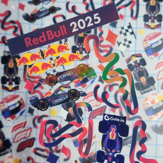 Red Bull Racing Formula 1 Deco Sticker Sheet by thlurp
