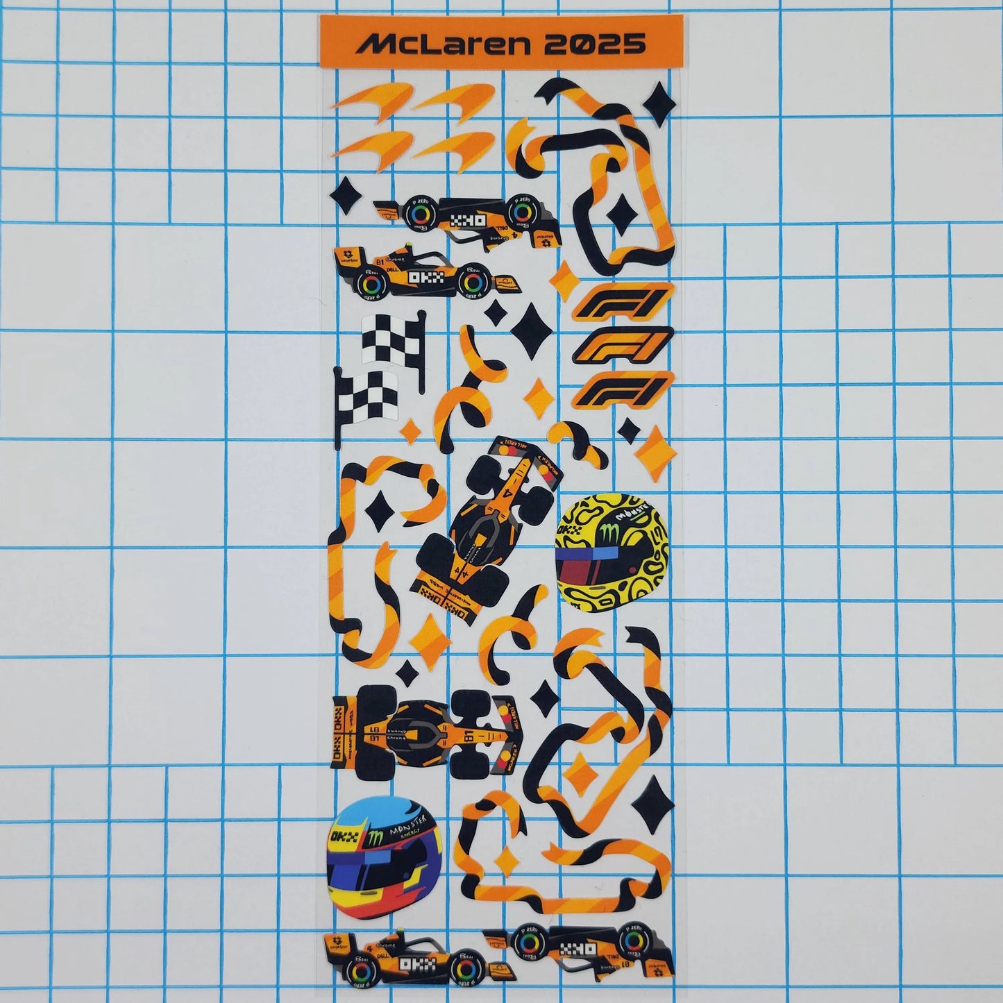 McLaren Formula 1 Team Deco Sticker Sheet by thlurp