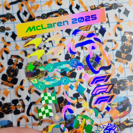 McLaren Formula 1 Team Deco Sticker Sheet by thlurp