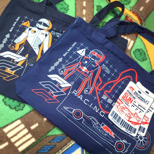 McLaren & Red Bull F1 Zipper Tote Bags by thlurp