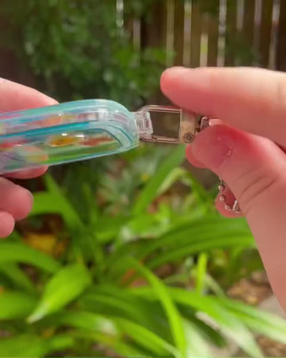 Computer Aquarium Shaker Keychain by Kitz Wurld