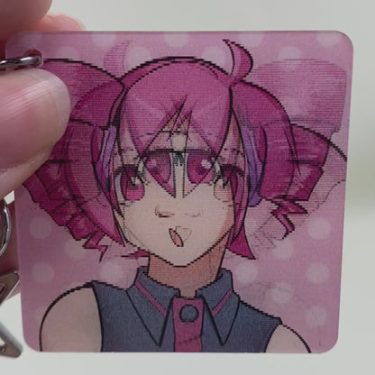 Kasane Teto UTAUloid Lenticular Charm by FallowFrog