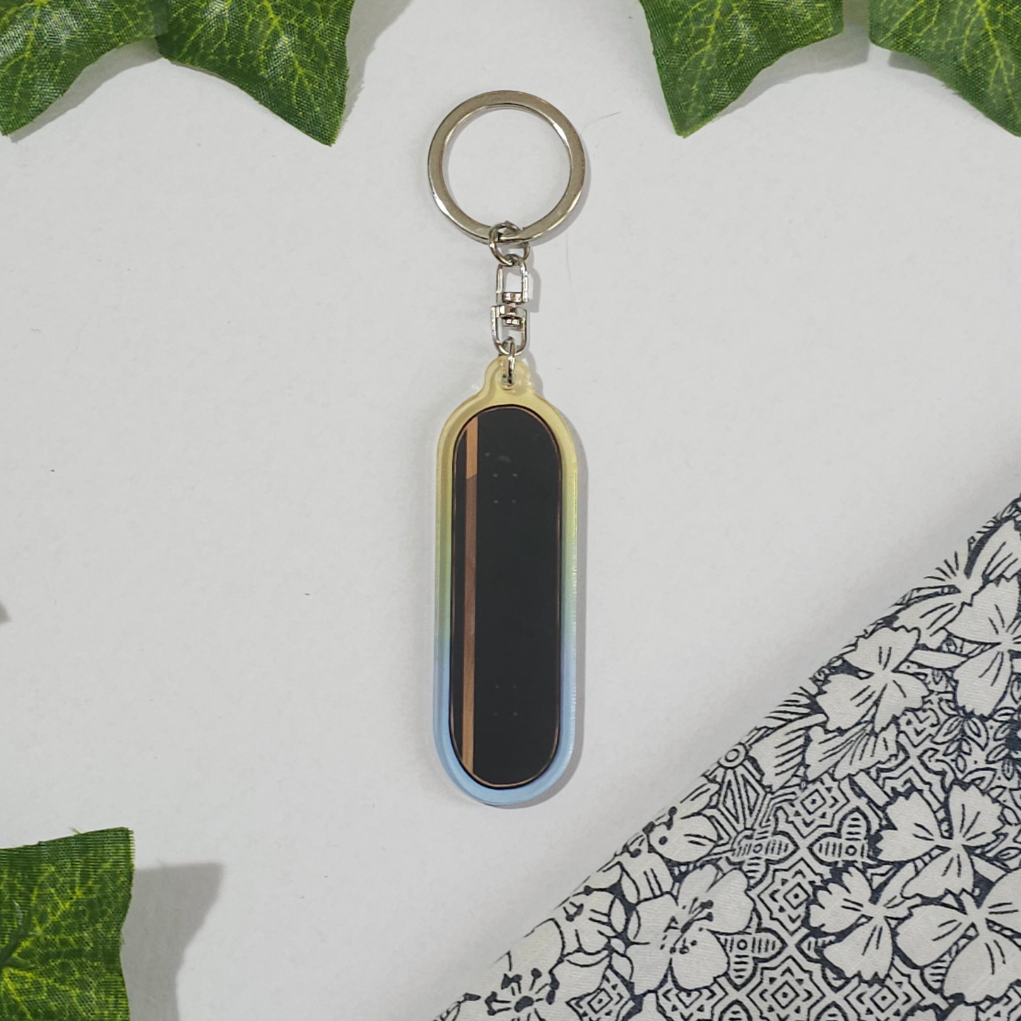 Crashing Waves Skateboard Charm by Jackaranda Art