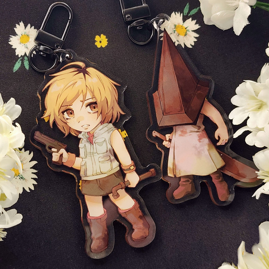 Silent Hill Acrylic Charms by thlurp
