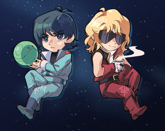 Kamille and Quattro Zeta Acrylic Charms by thlurp